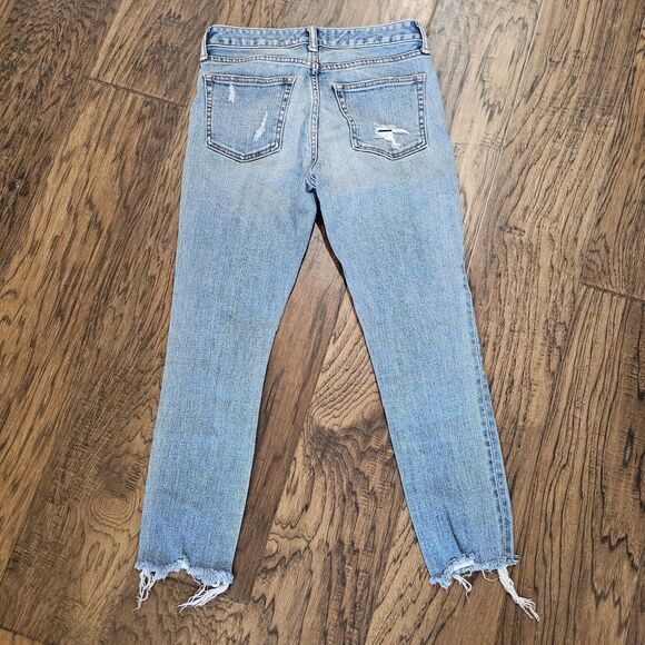Moussy Jeans 25 Distressed Skinny Denim 010AAA12-3640 Raw Hem - Picture 5 of 6